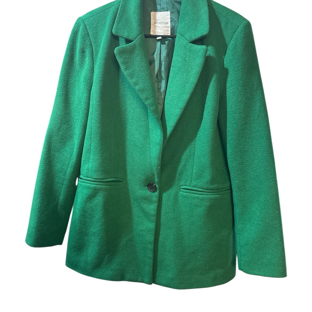 Avec Les Filles Vibrant Green Blazer